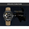 Business Watch for Men MEGIR 2091 Luxury Quartz Watches Stainless Steel Military Wrist Watches Men Clock Hour Time